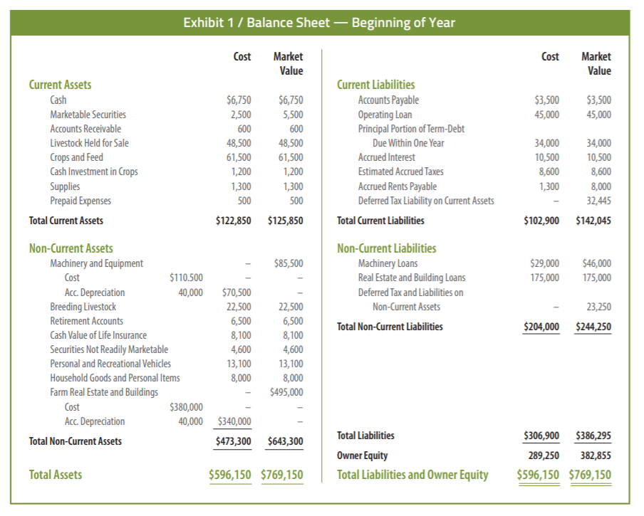 preparing agriculture financial statements cash paid for equipment would be reported in the statement other income balance sheet